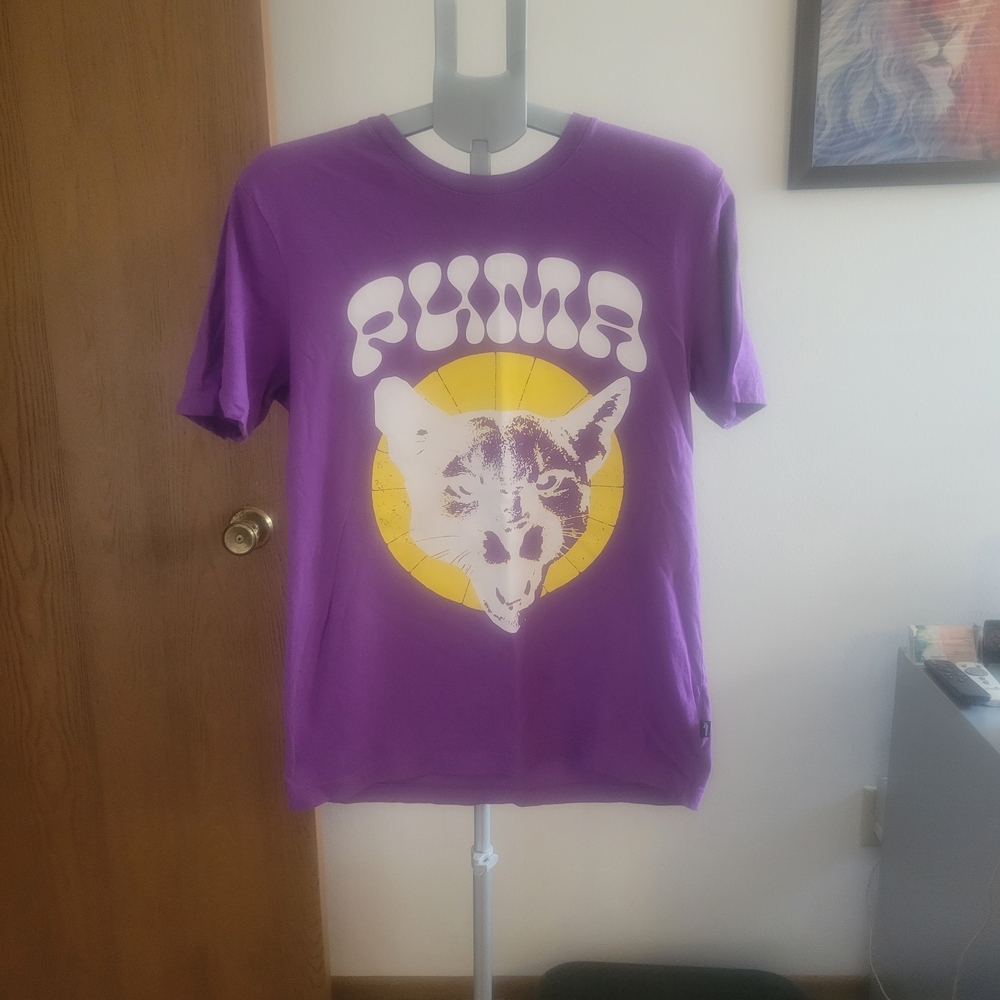 Purple Puma Graphic T-Shirt